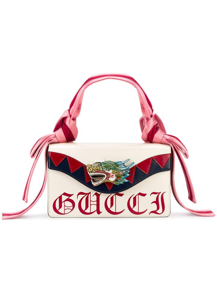 Gucci - Naga Dragon Shoulder Bag - Women - Leather/metal - One Size, Nude/neutrals, Leather/metal