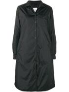 Aspesi Snap Button Overcoat - Black