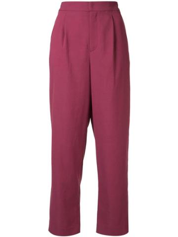Ballsey Cropped Trousers - Purple
