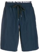 Moschino Logo Drawstring Shorts - Blue