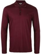 Lanvin Long Sleeve Polo Shirt - Red
