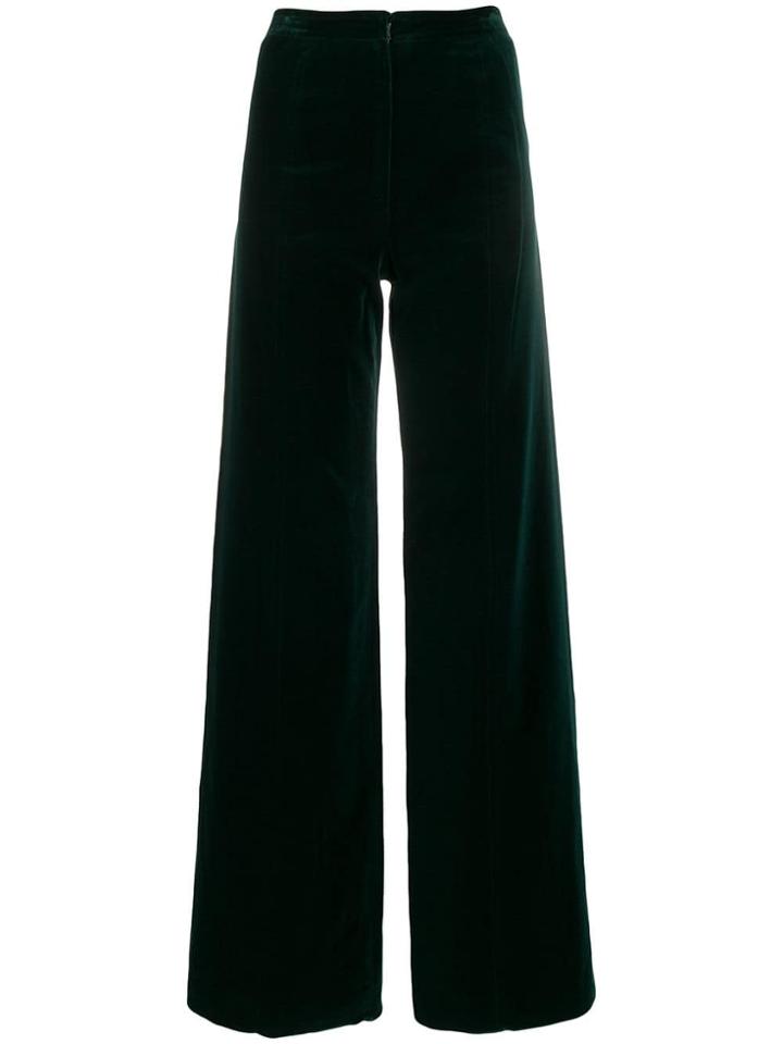 Emanuel Ungaro Pre-owned 1970's Wide-leg Trousers - Green