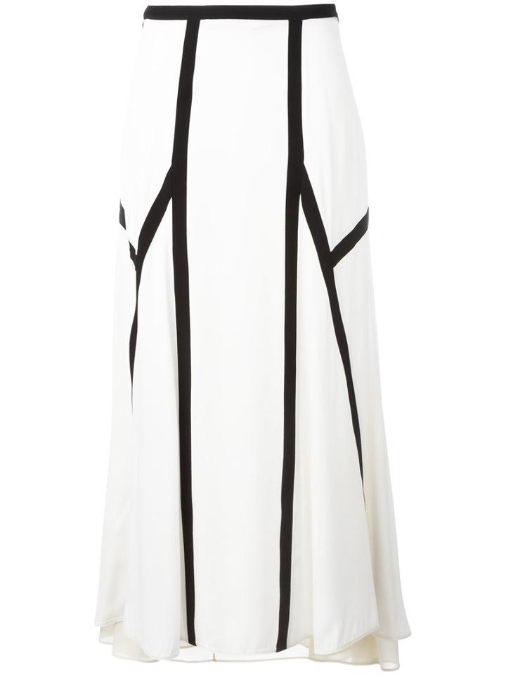 Marni Mid-length Panelled Skirt, Women's, Size: 42, White, Acetate/viscose/silk/spandex/elastane