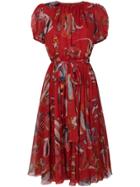 Dolce & Gabbana Fish Print Dress - Red