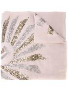 Janavi Illusion Sequined Scarf - Neutrals