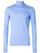 Raf Simons Atmosphere Roll Neck Top - Blue