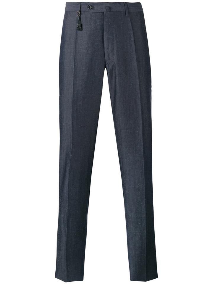 Incotex - Classic Tailored Trousers - Men - Wool/linen/flax - 54, Grey, Wool/linen/flax