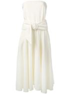 Lacoste - French Terry Strapless Dress - Women - Cotton/polyamide - 36, Nude/neutrals, Cotton/polyamide