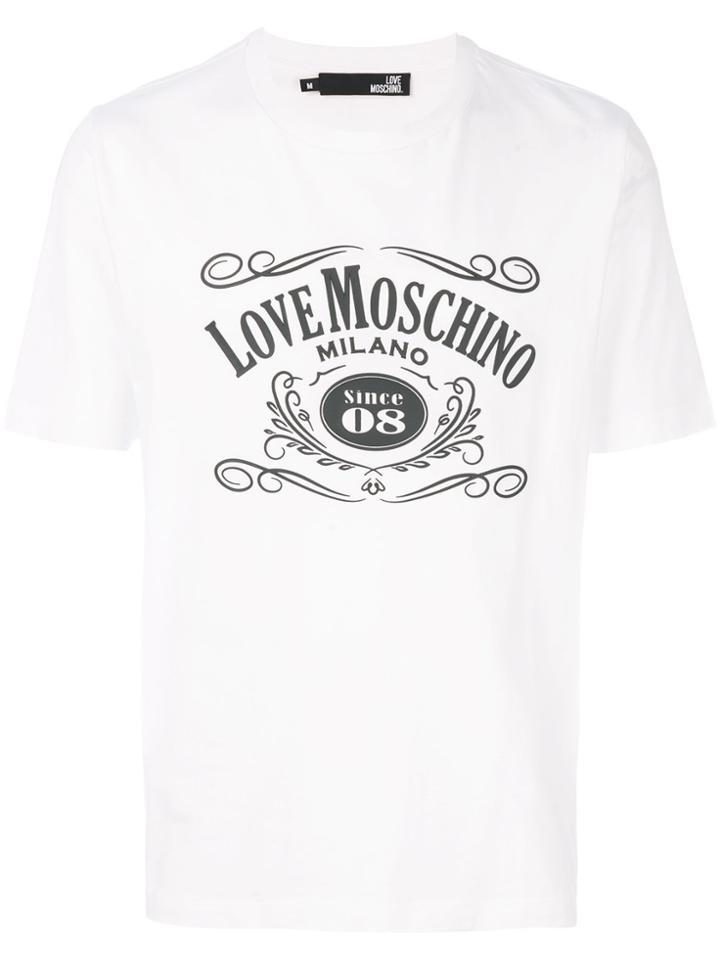 Love Moschino Vintage Print T-shirt - White