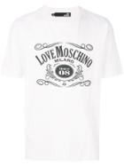 Love Moschino Vintage Print T-shirt - White