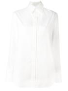 Yohji Yamamoto Pleated Front Shirt, Women's, Size: 1, White, Cotton