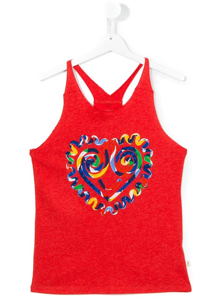 Stella Mccartney Kids Heart Print Tank Top - Red