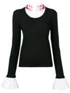Vivetta Layered Shirt Sweater - Black