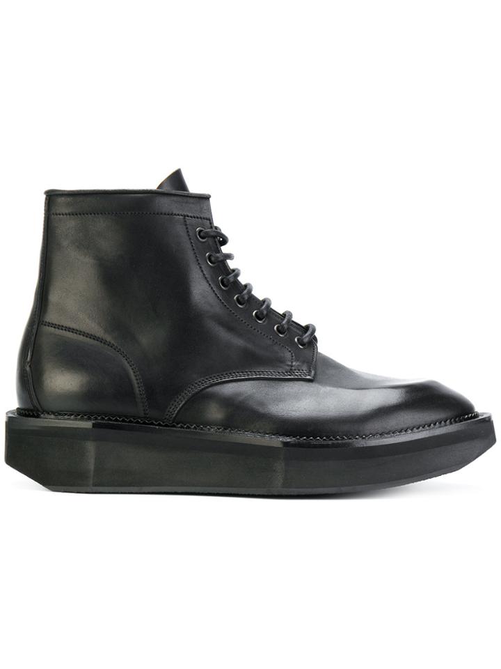 Premiata Classic Lace-up Boots - Black