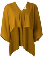 Jucca Open Front Capelet - Yellow & Orange
