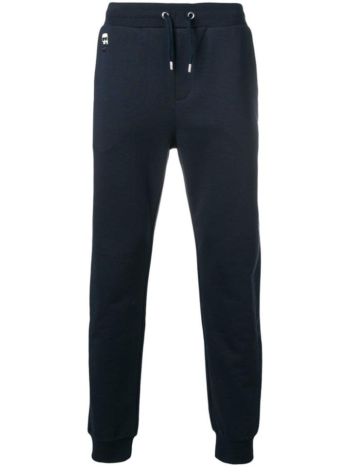 Karl Lagerfeld Logo Track Pants - Blue