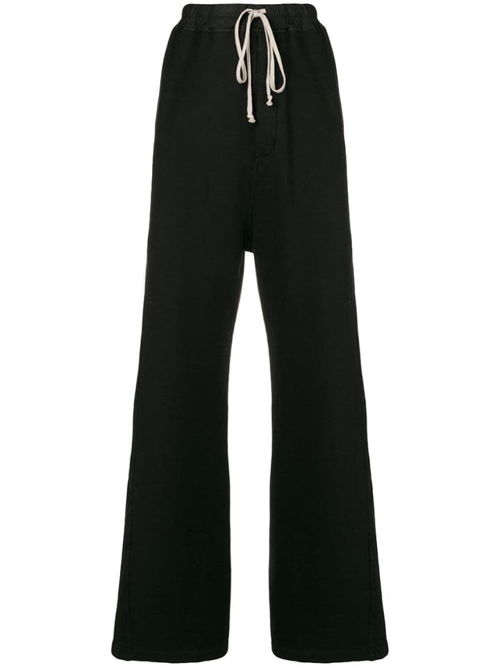 Rick Owens Drkshdw Loose Flared Trousers - Black