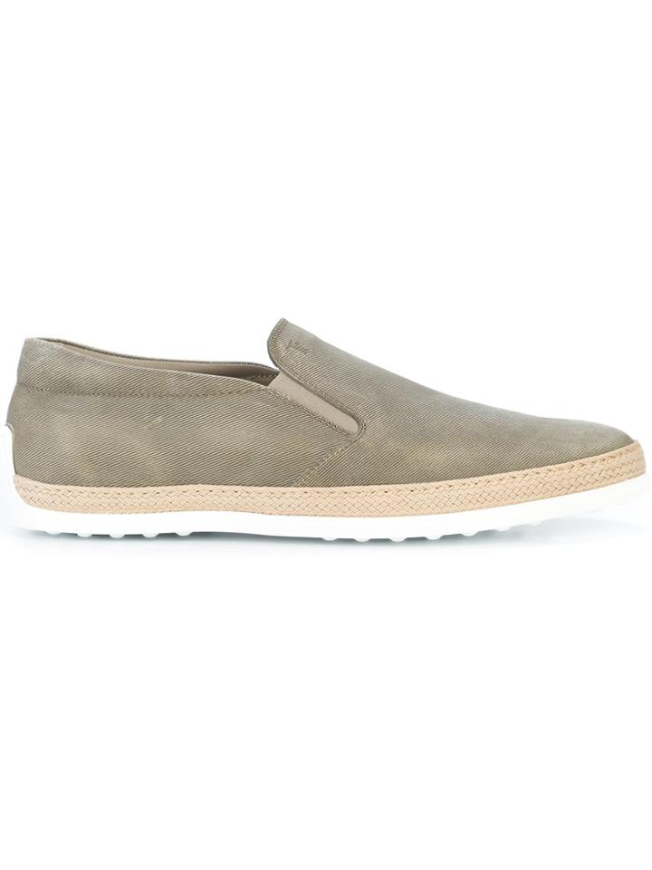 Tod's Slip-on Espadrilles - Grey