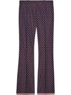 Gucci Geometric G Bootcut Pant - Red