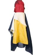Rosie Assoulin Draped Asymmetric Dress - Yellow & Orange