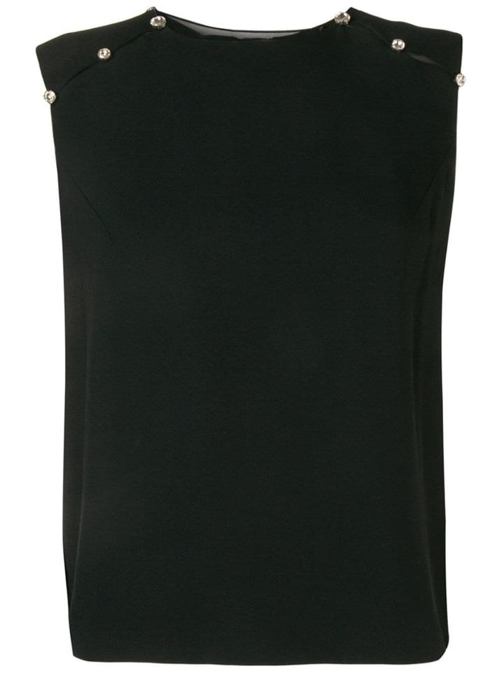 Dice Kayek Embellished Sleeveless Blouse - Black