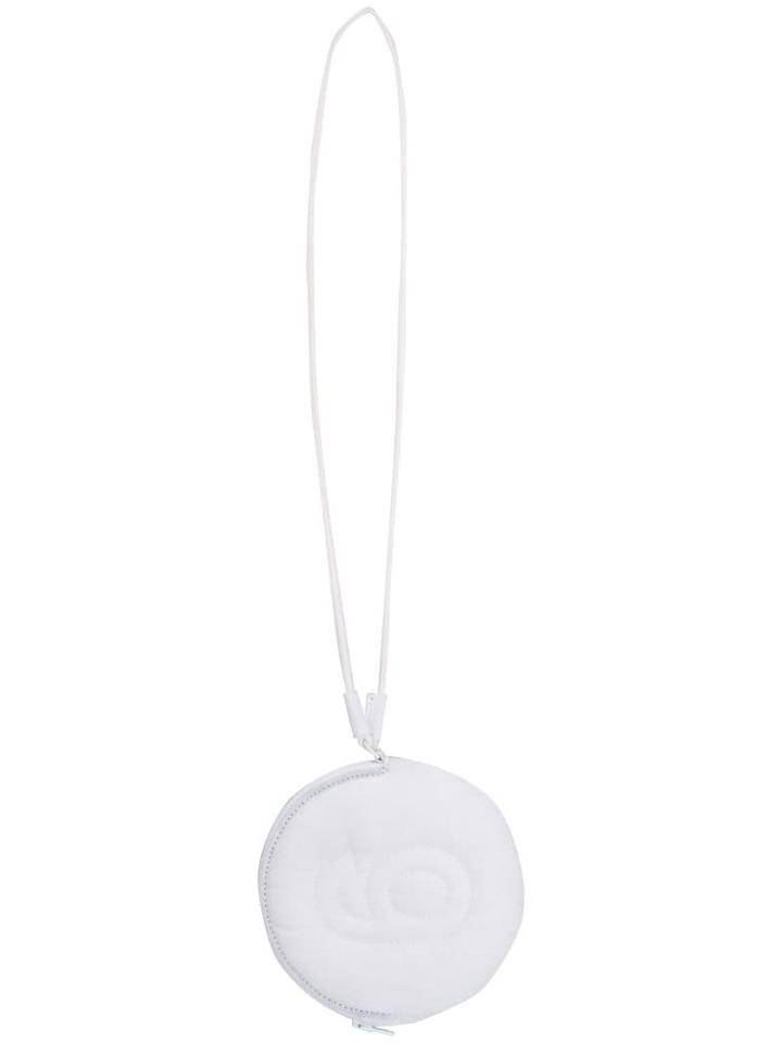 Mm6 Maison Margiela Logo Stitch Wallet Pouch - White