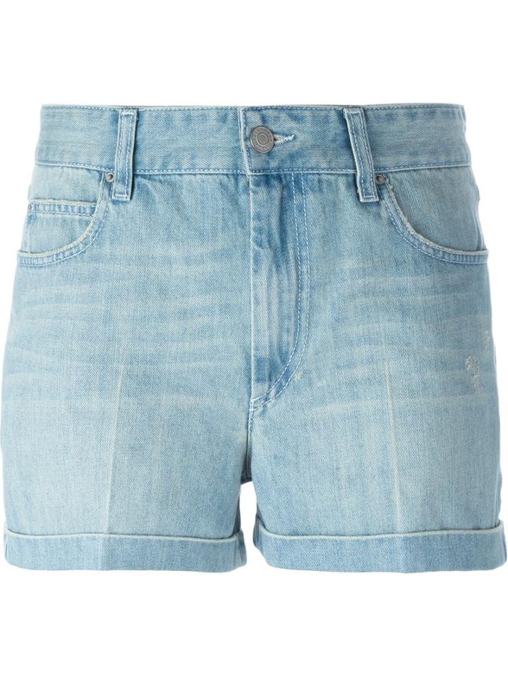 Isabel Marant Étoile - 'peter' Denim Shorts - Women - Cotton - 40, Blue, Cotton