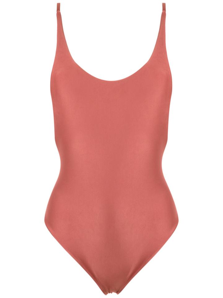 Haight Round Neck Swimsuit - Brown