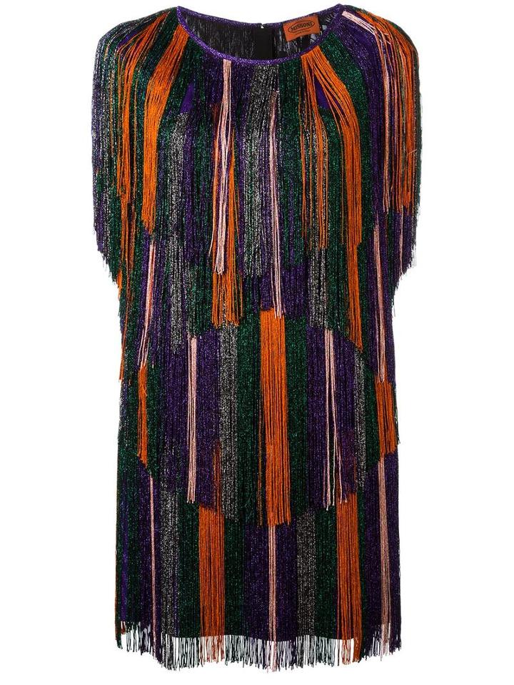 Missoni Striped Dress, Women's, Size: 40, Viscose/cupro/polyester