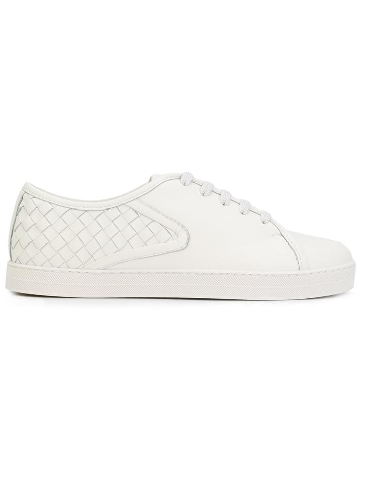 Bottega Veneta Intrecciato Weave Sneaker - White