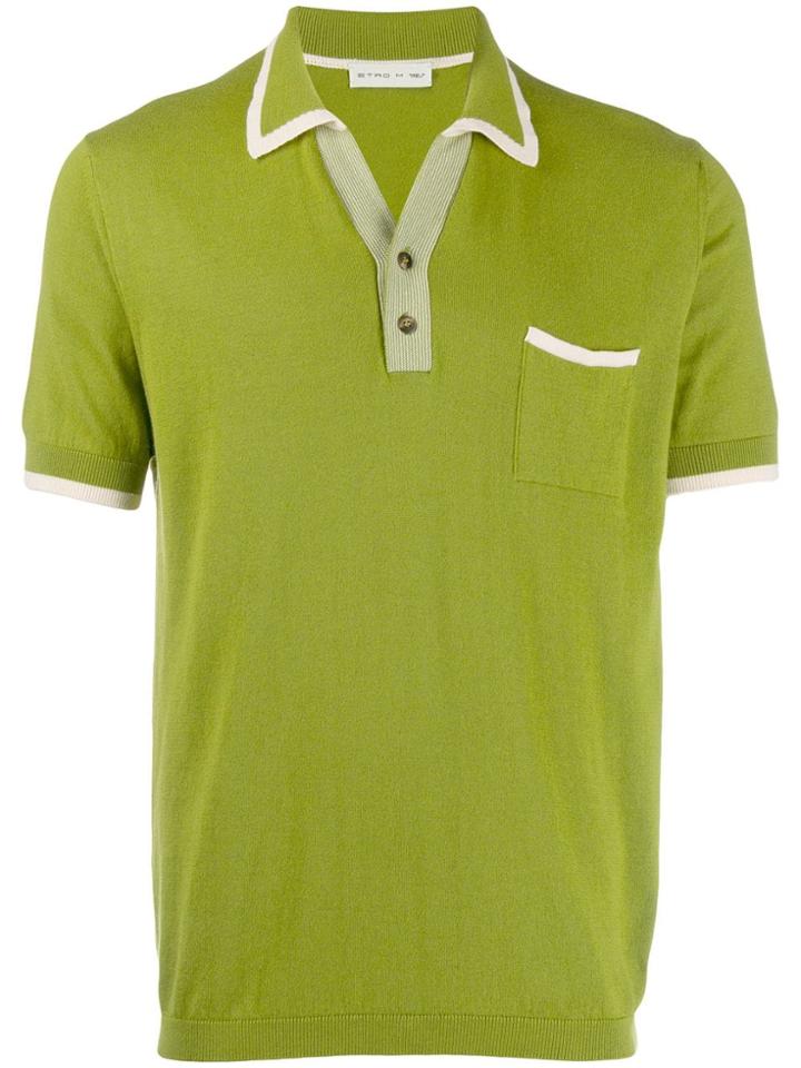 Etro Cashmere Polo Shirt - Green
