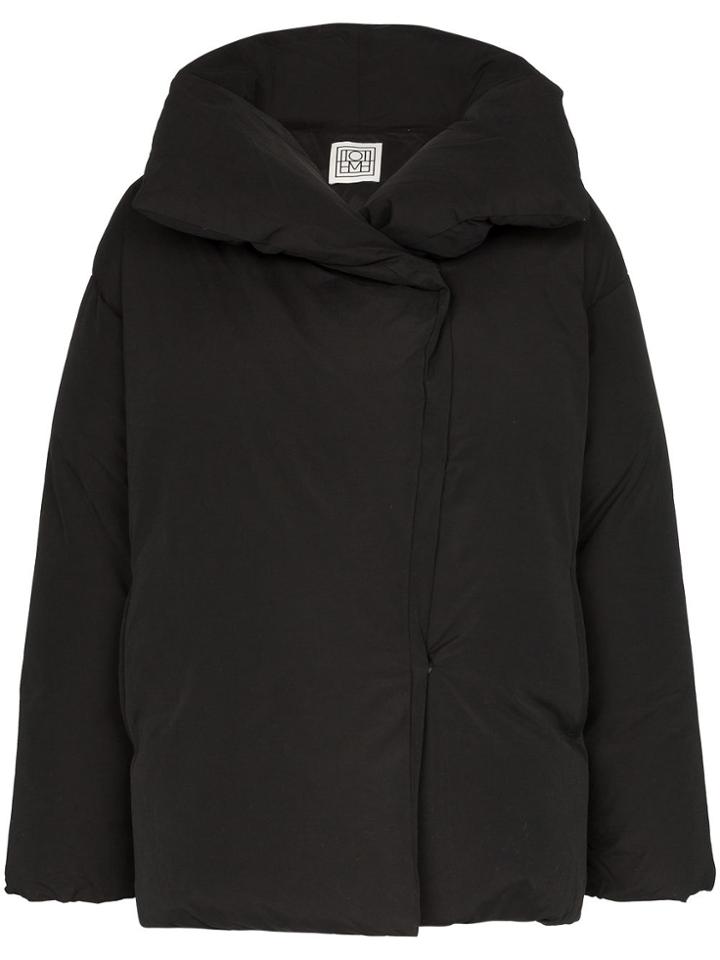 Toteme Annecy Feather Down Puffer Jacket - Black