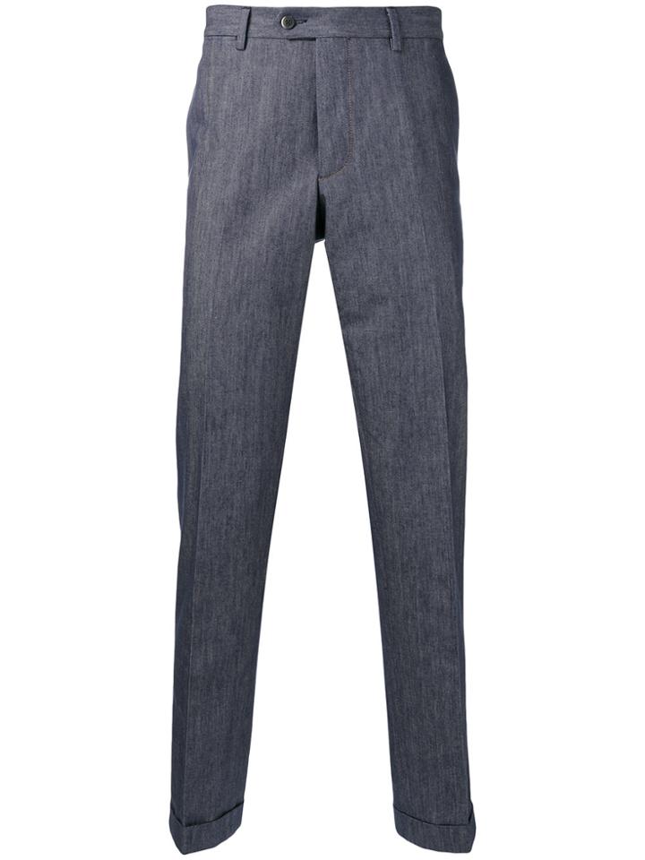 Fay Tailored Trousers - Blue