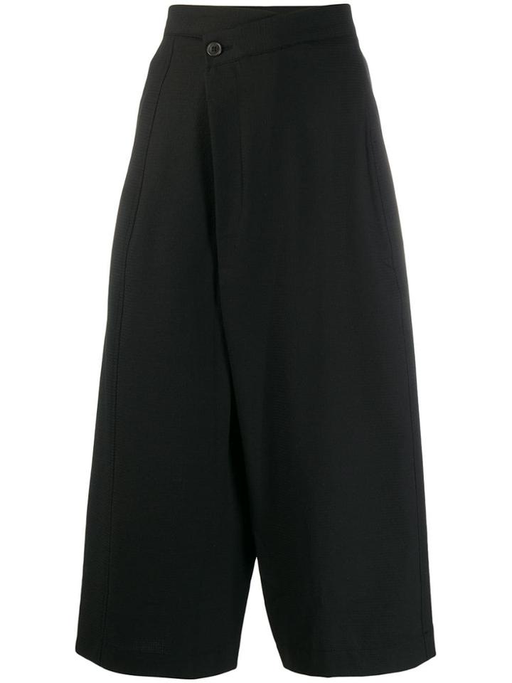 Henrik Vibskov Wide Leg Cropped Trousers - Black