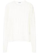 Jil Sander Open Knit Sweater - White