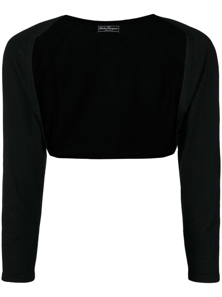 Salvatore Ferragamo Vintage Plain Bolero - Black