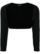 Salvatore Ferragamo Vintage Plain Bolero - Black