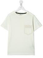 Fendi Kids Teen Cotton Logo T-shirt - White