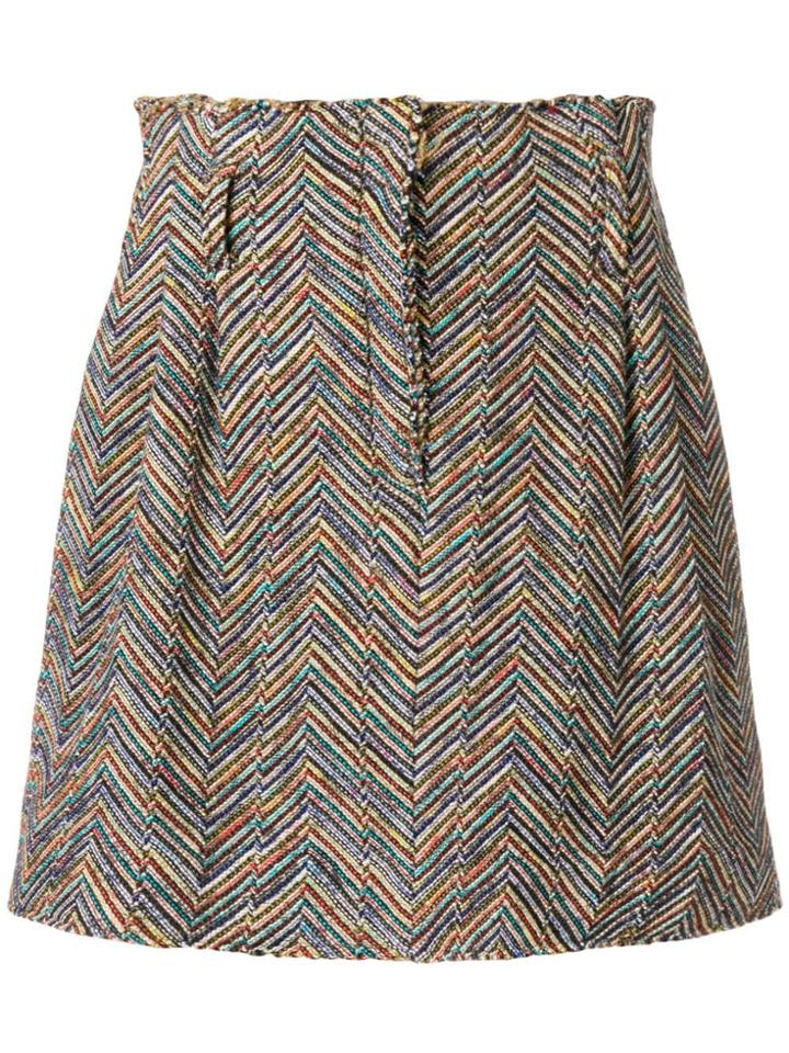 Missoni Embroidered Mini Skirt - Neutrals