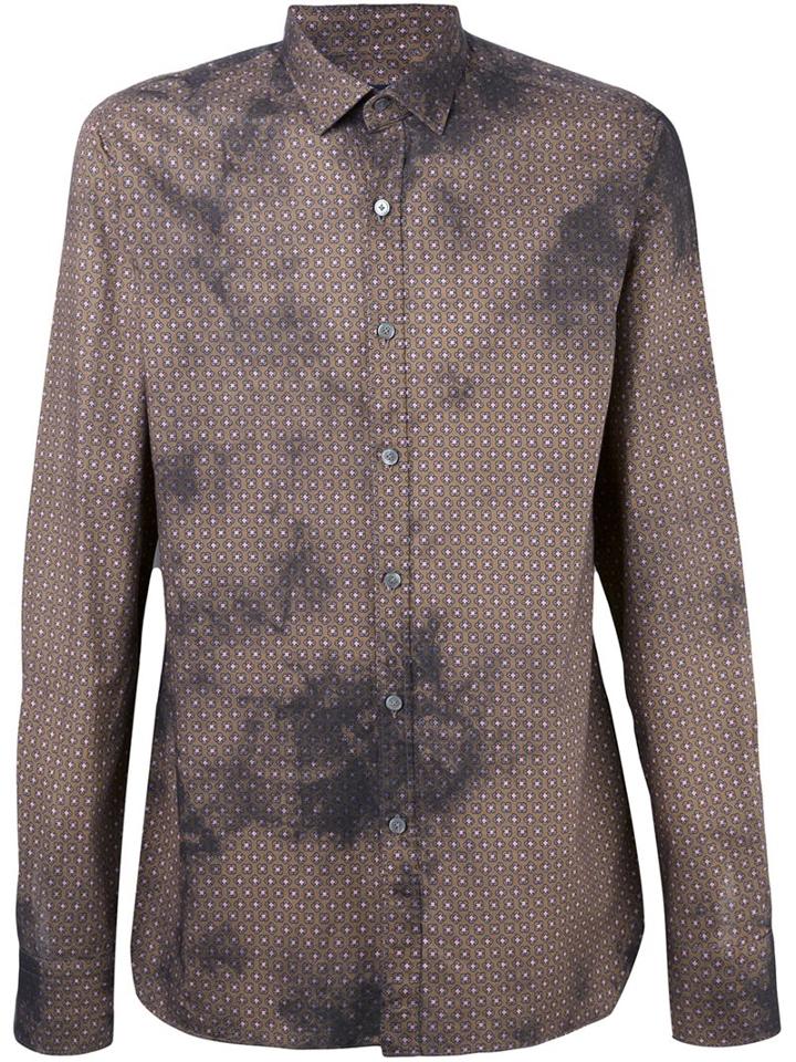 Lanvin 'evolutive' Slim Shirt, Men's, Size: 38, Green, Cotton