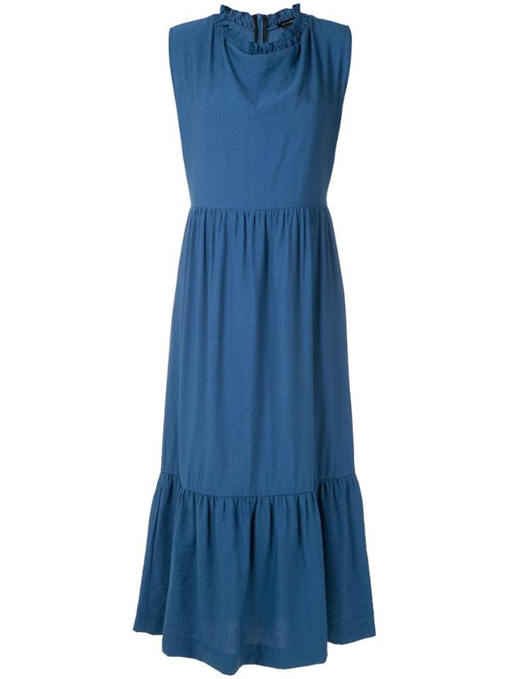 Olympiah Laurier Ruched Maxi Dress - Blue