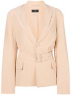 Joseph Alex Belted Blazer - Nude & Neutrals