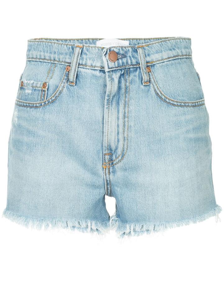 Nobody Denim High Boy Short Celebrity - Blue