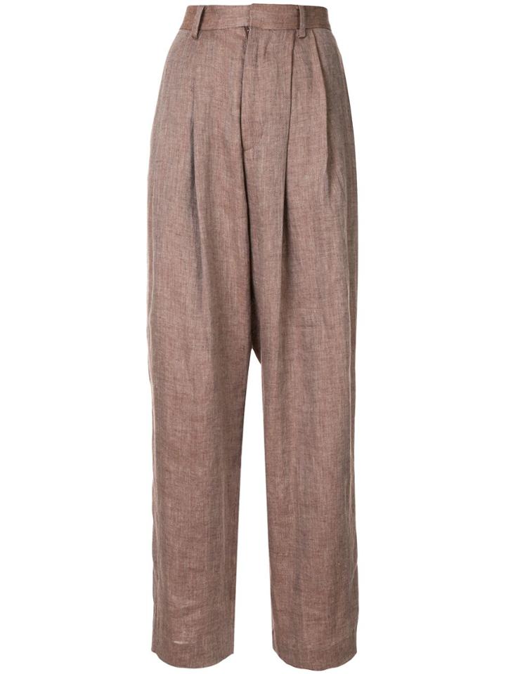 G.v.g.v. Soft Tailored Trousers - Brown