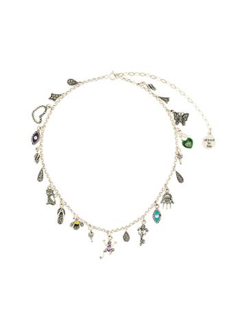 Monan Charm Pendant Necklace - Metallic