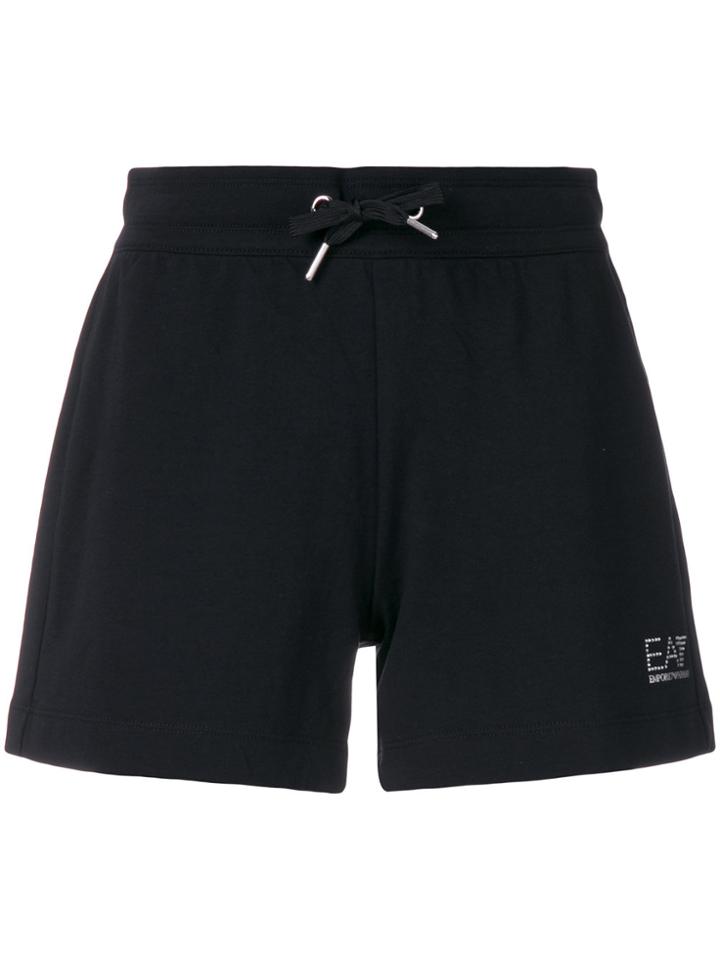 Ea7 Emporio Armani Logo Runner Shorts - Black