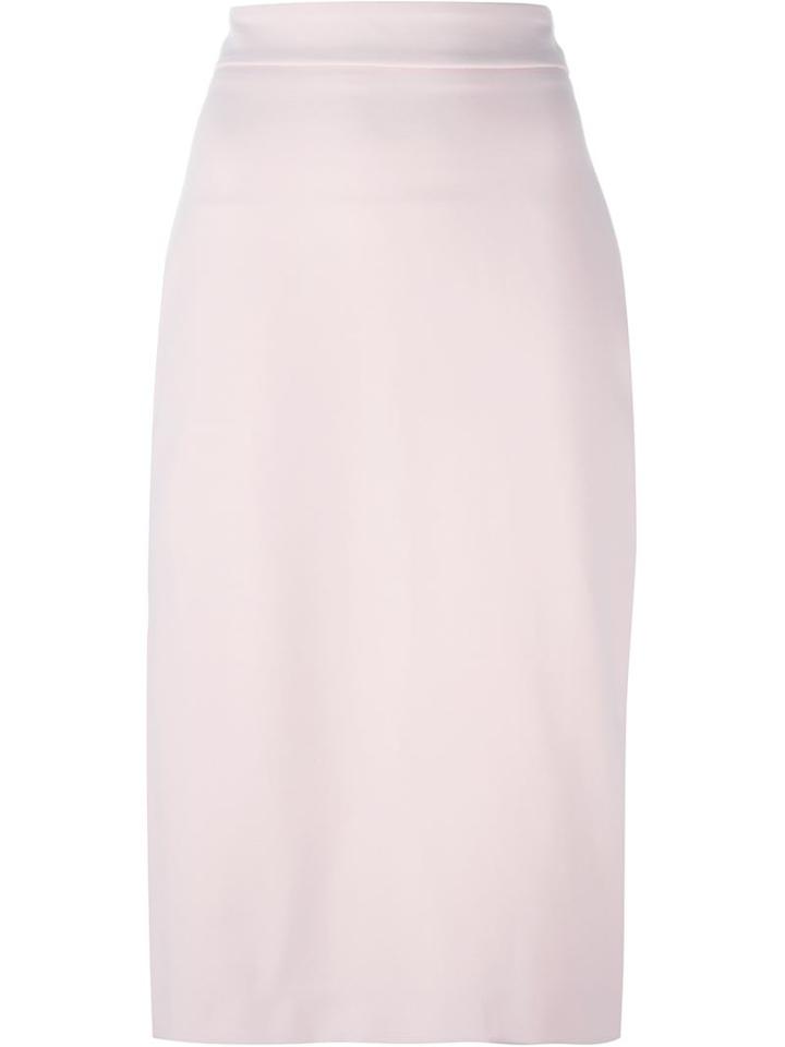 Msgm Pencil Skirt, Women's, Size: 44, Pink/purple, Cotton/polyamide/spandex/elastane/spandex/elastane