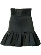 Ellery - Ruffled Mini Skirt - Women - Polyester - 4, Blue, Polyester