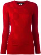 Junya Watanabe Comme Des Garçons Round Neck Jumper, Women's, Size: Medium, Red, Wool