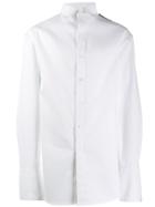 Balenciaga Longline Cotton Shirt - White